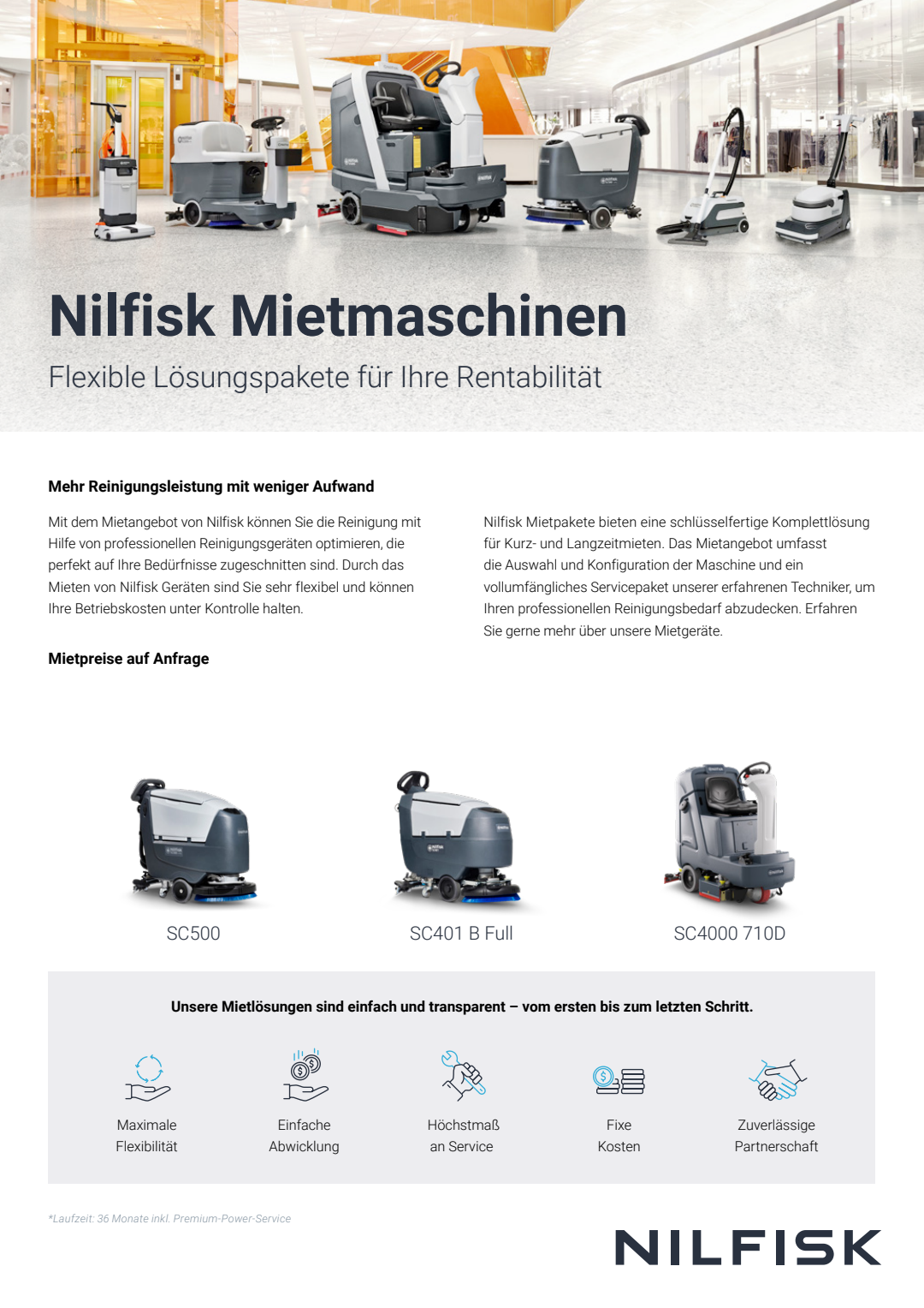 Nilfisk Mietflyer 2024