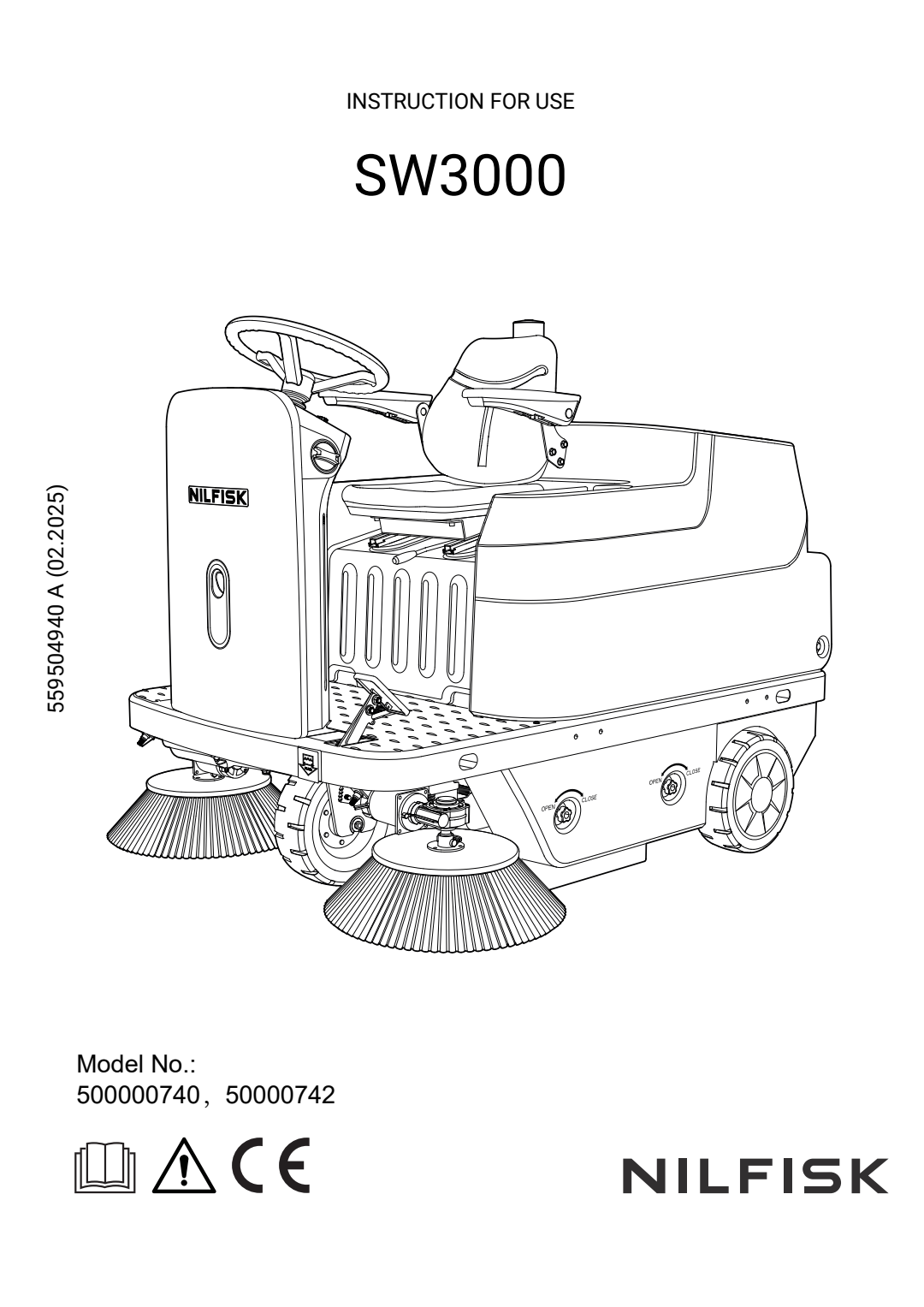 SW3000 INSTRUCTION FOR USE In English 559504940