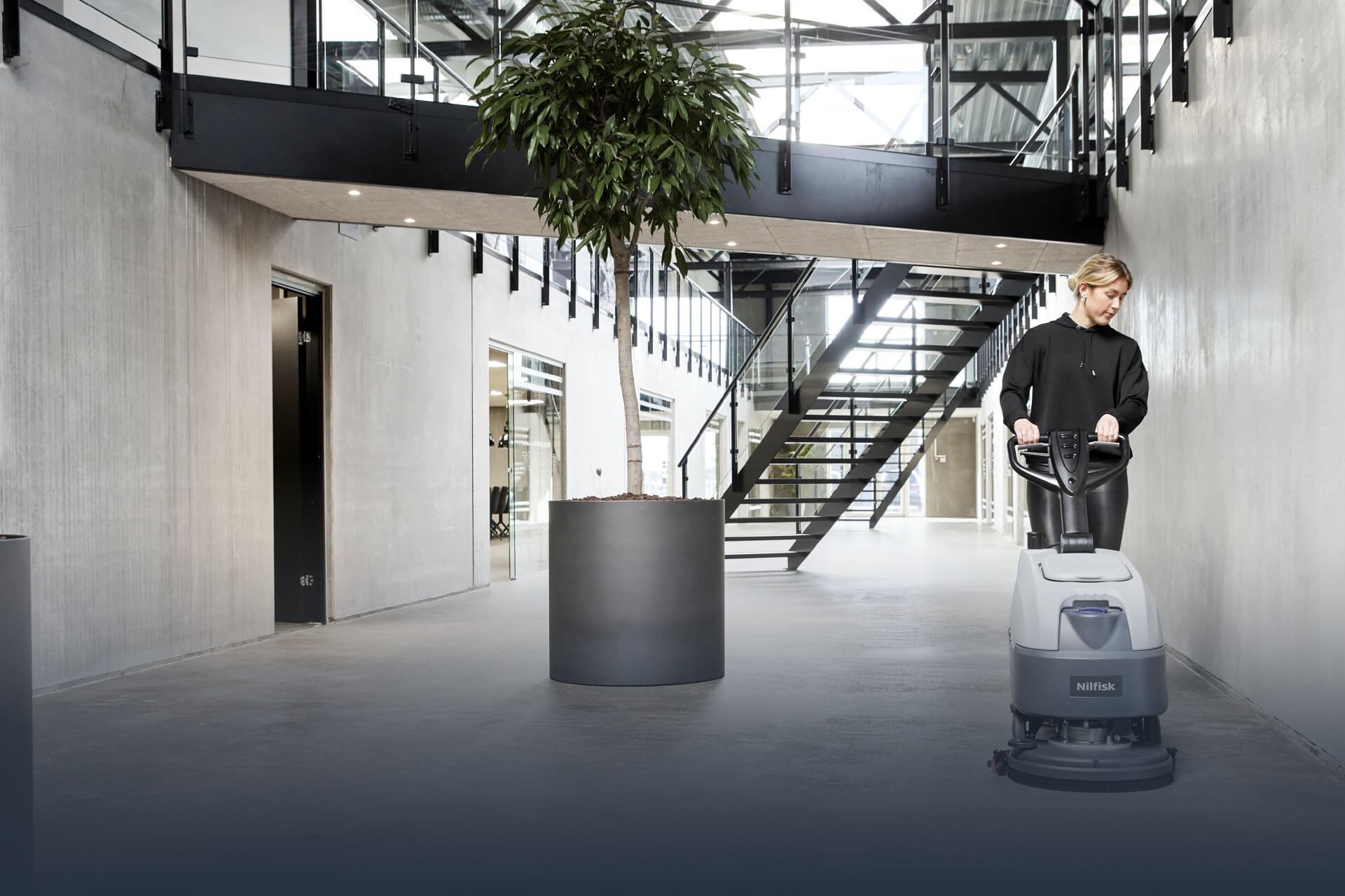 Scrubber Dryer Sc370 Building Cleaning Gradient