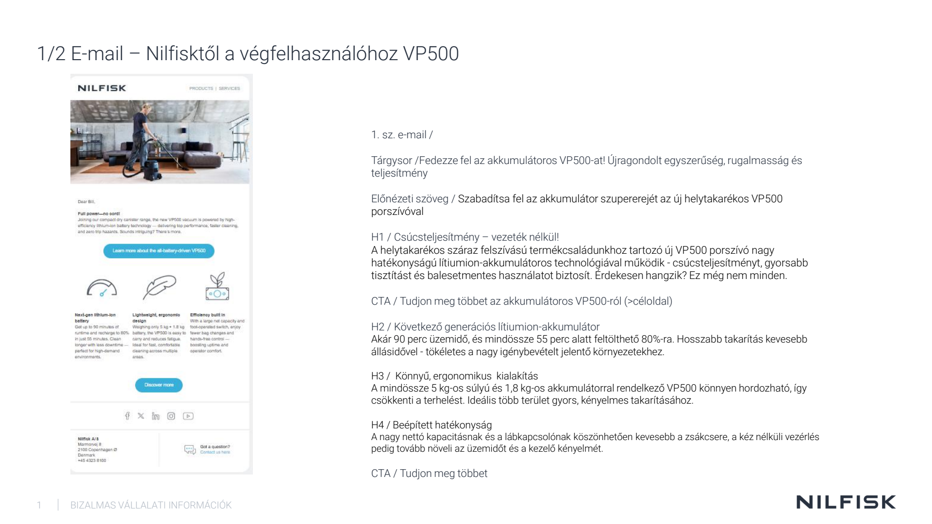 HU VP500 Email sablon