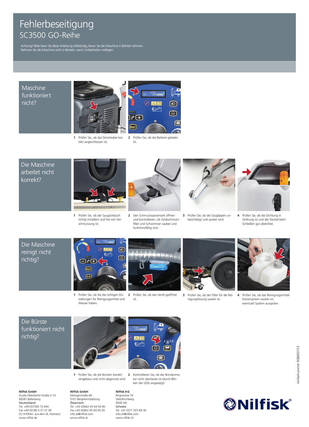 SC3500GO 908000153 Fehlerbeseitigung JNJLOUB