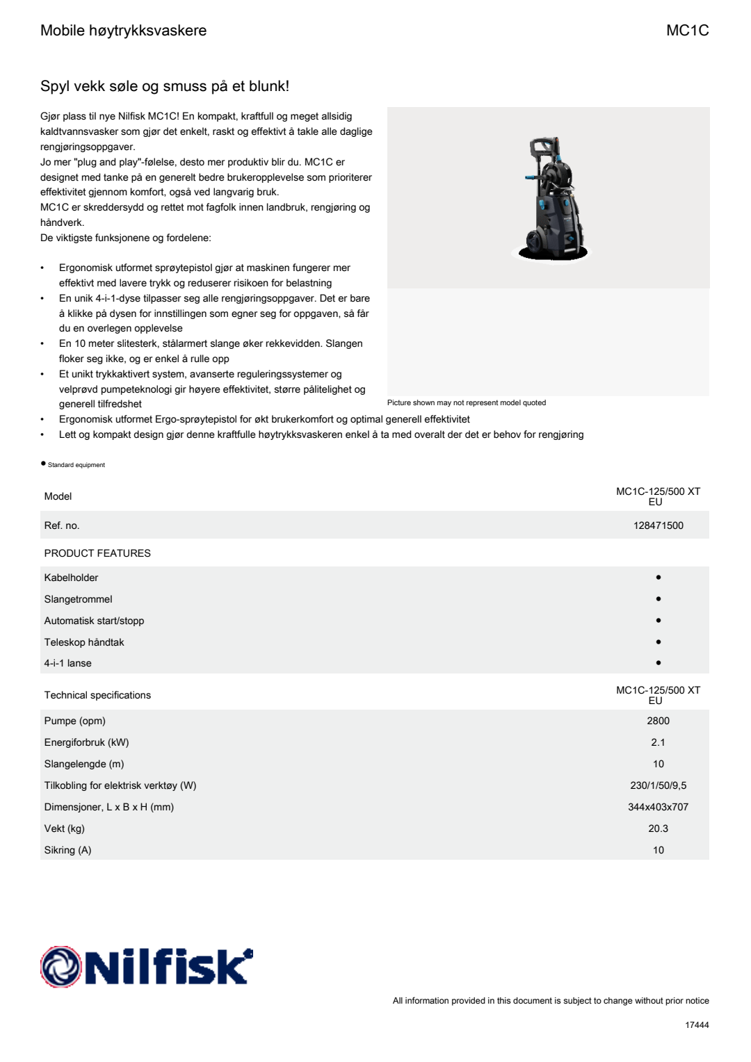 Fact Sheet MC1C