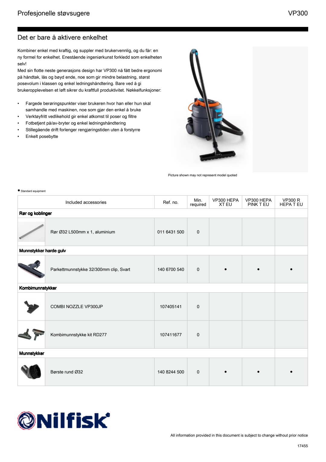 VP300 Factsheet