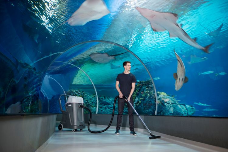 Wet zones and industrial kitchen areas 