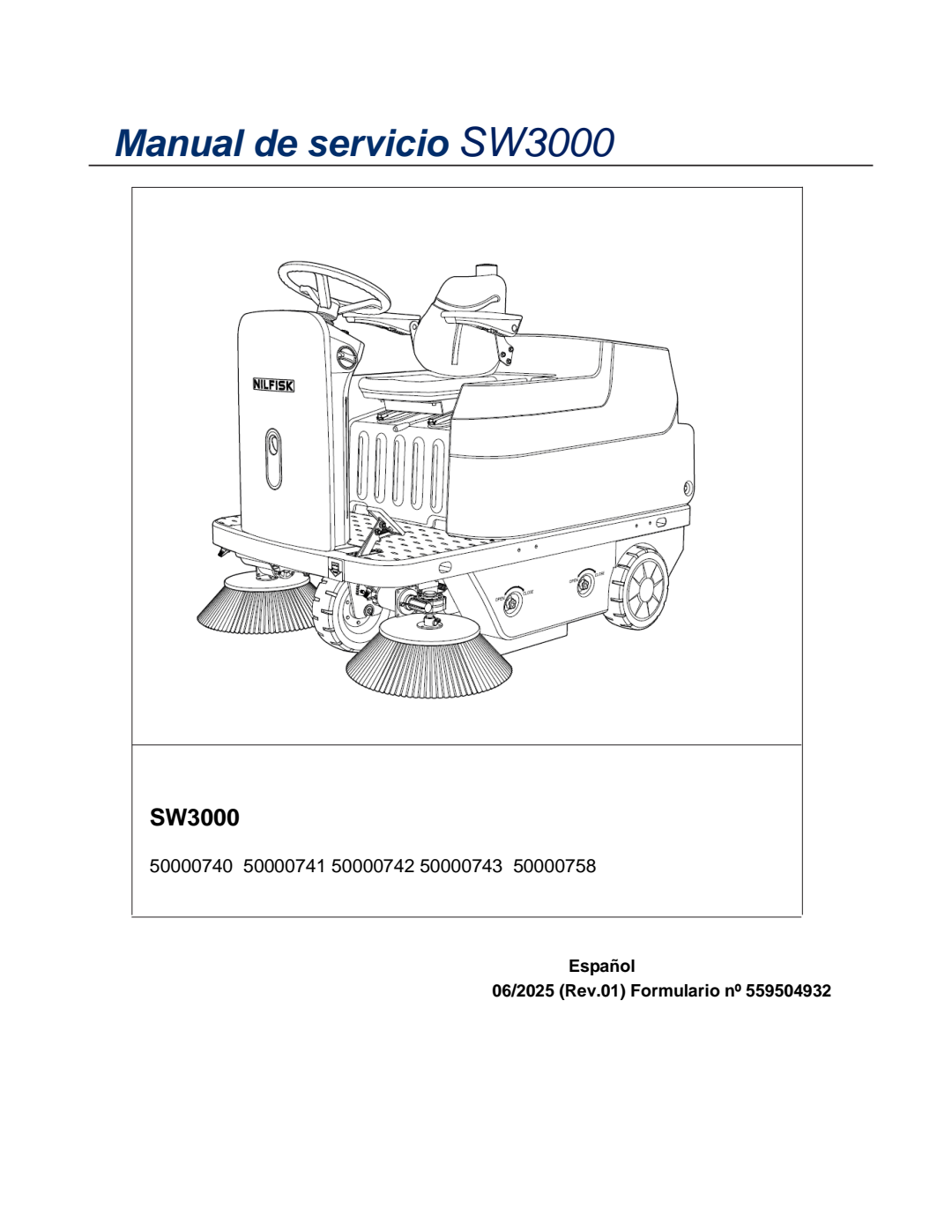 SW3000 Service Manual Spanish 559504932