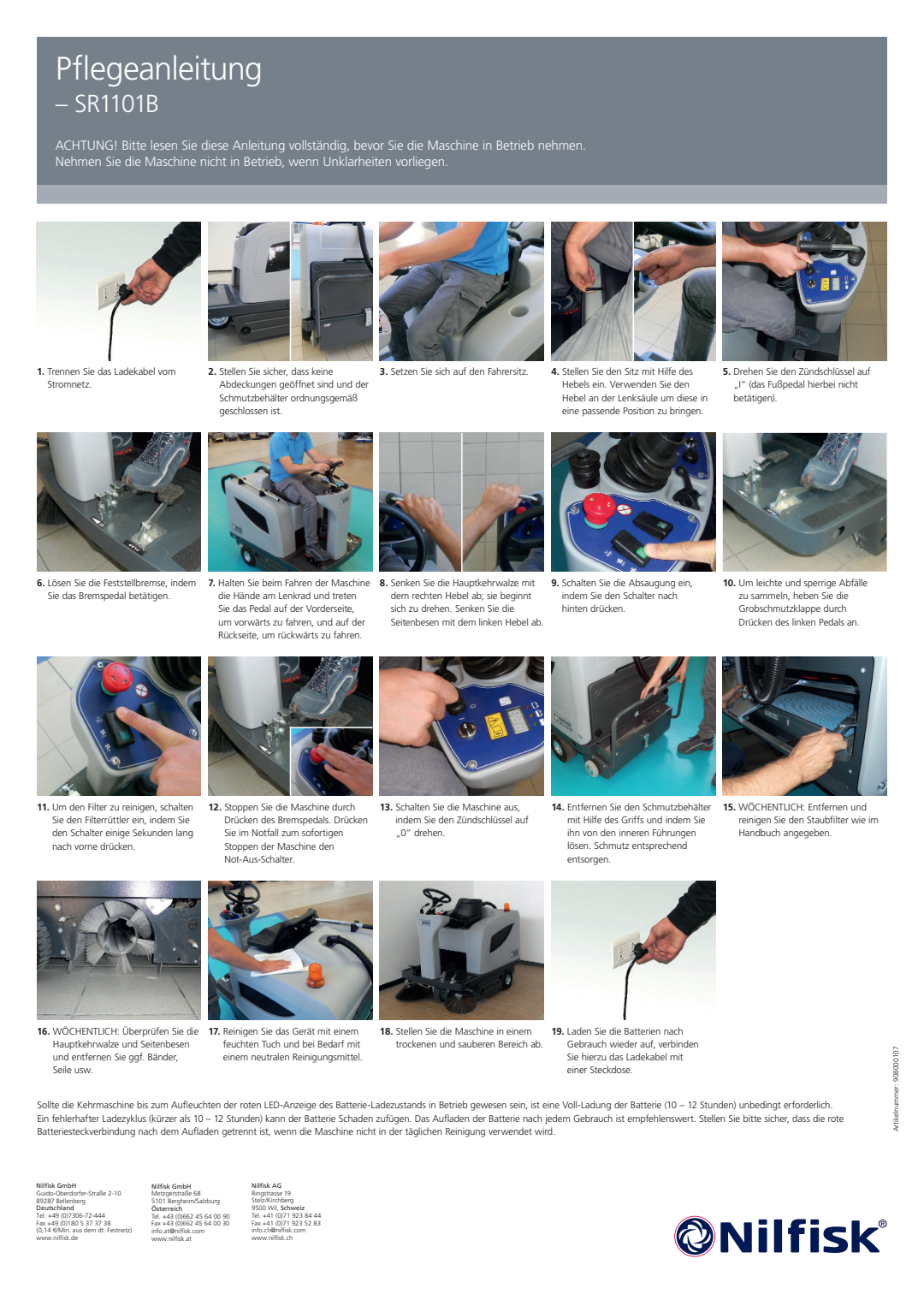Sr1101b 908000107 Pflegeanleitung