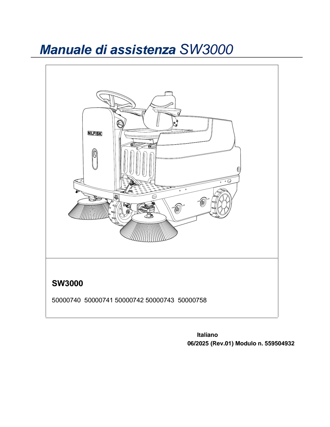 SW3000 Service Manual Italian 559504932