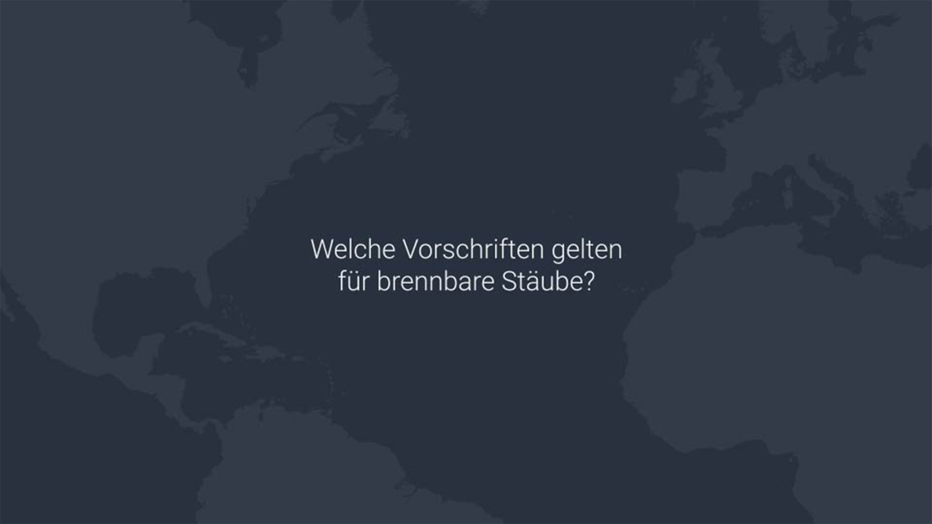 Welche Vorschriften gelten für brennbaren Staub?