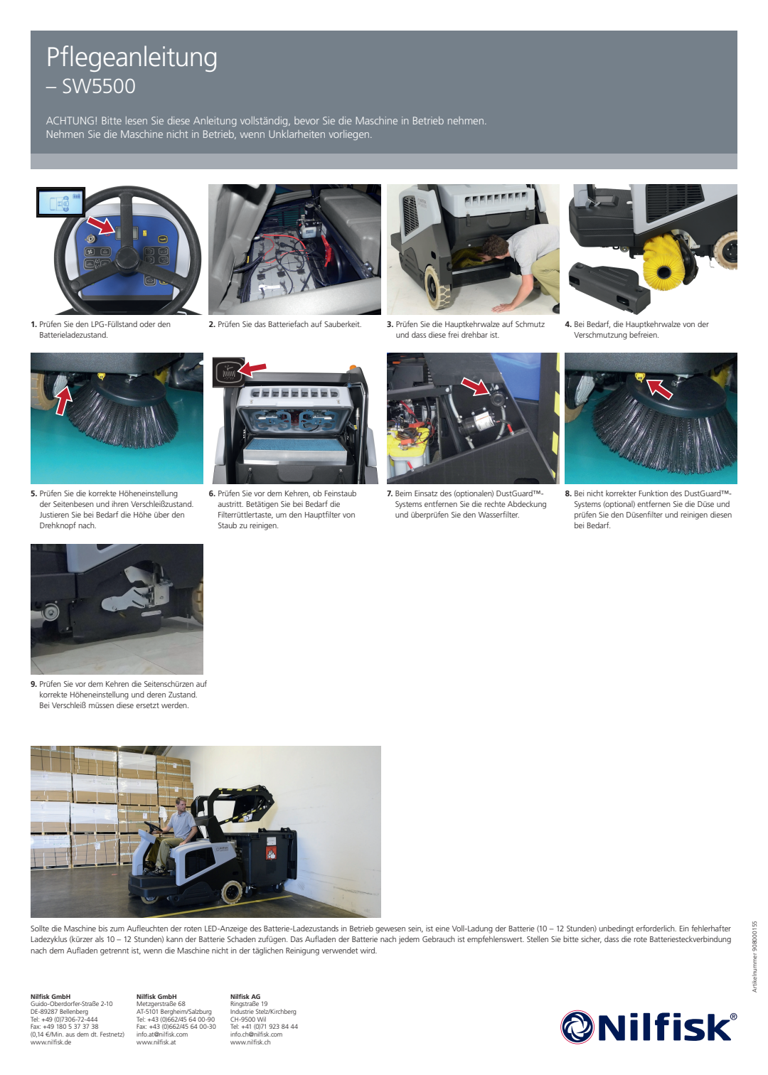 Sw5500 908000155 Pflegeanleitung