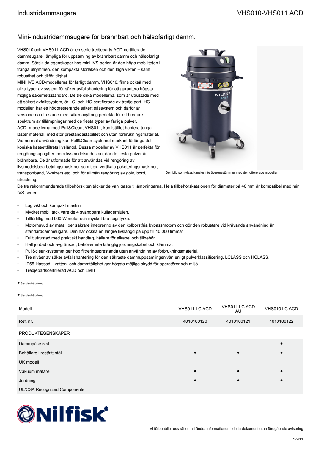 Factsheet VHS010 011 ACD
