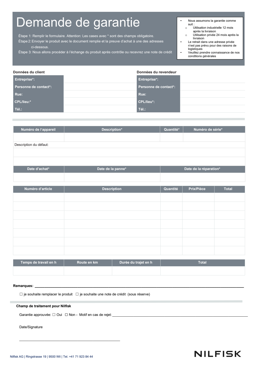 Demande De Garantie Fr 2025