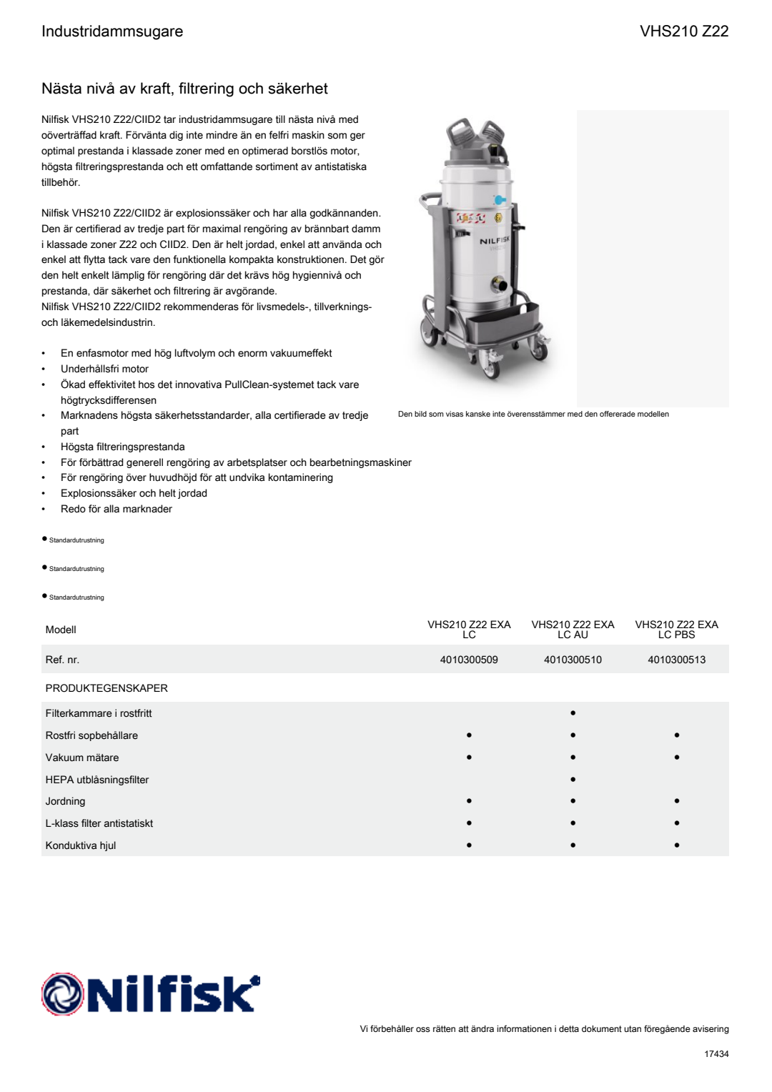 Factsheet VHS210