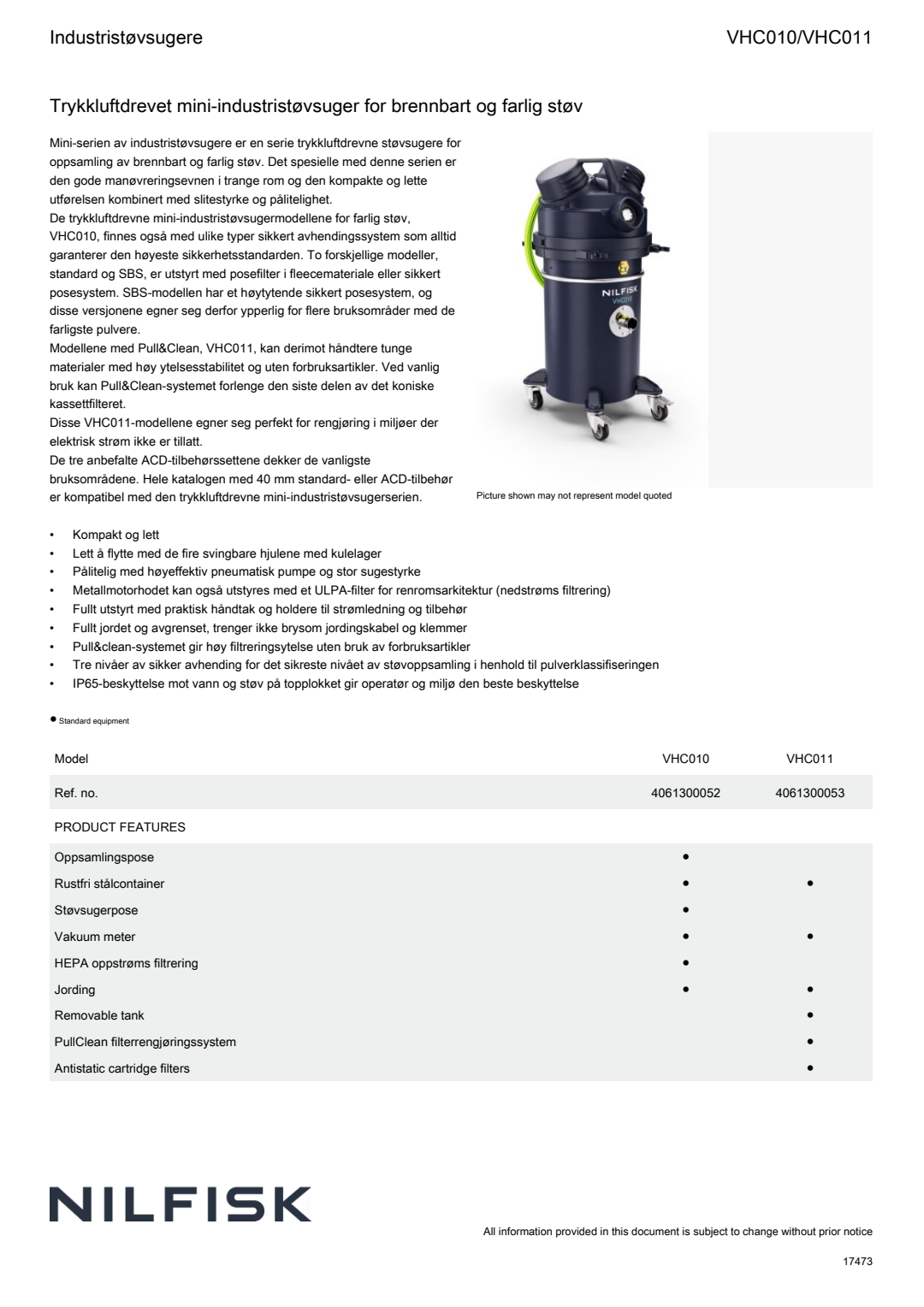 VHC010 011 Factsheets Standardmodell