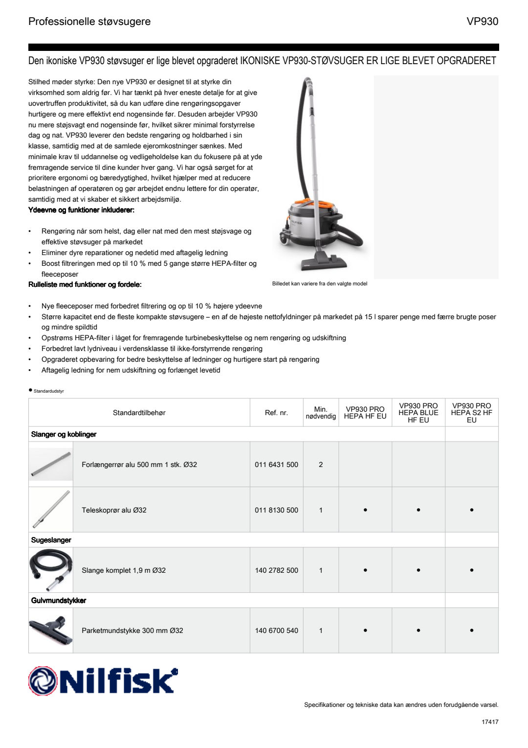 DK VP930 Fact Sheet
