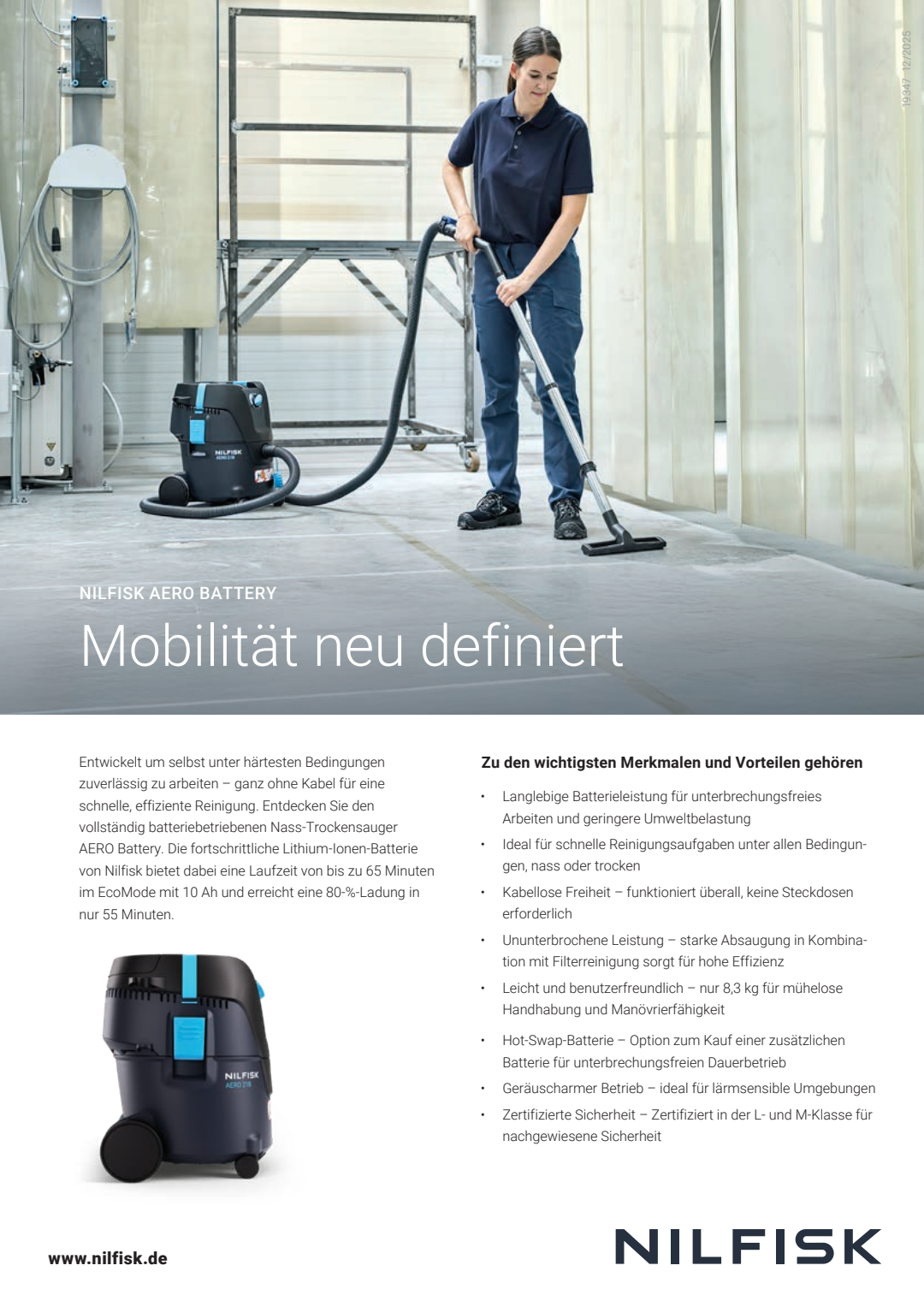AERO Battery Flyer A4 DE DE Nilfisk