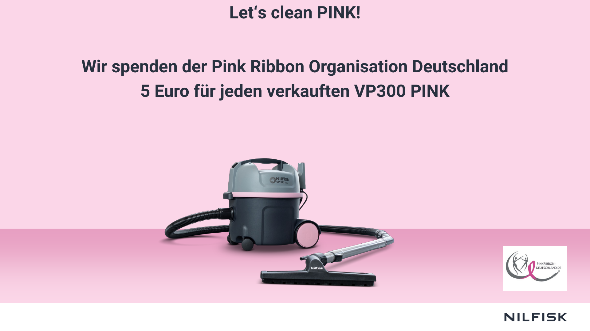 PINK Kampagne 2024 Vorstellung Nilfisk DE