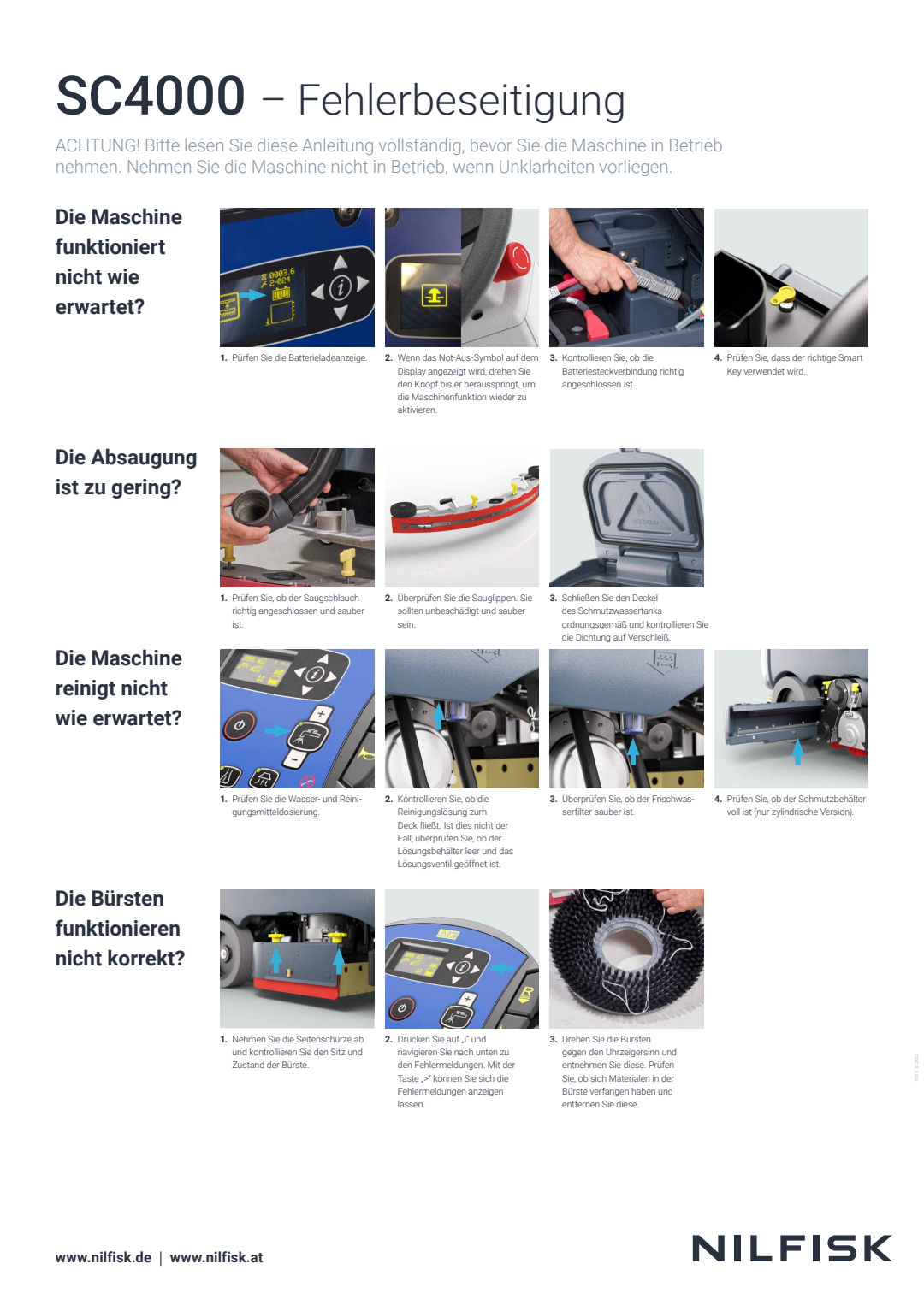 SC4000 Service Poster Fehlerbeseitigung DE AT JNTLELS
