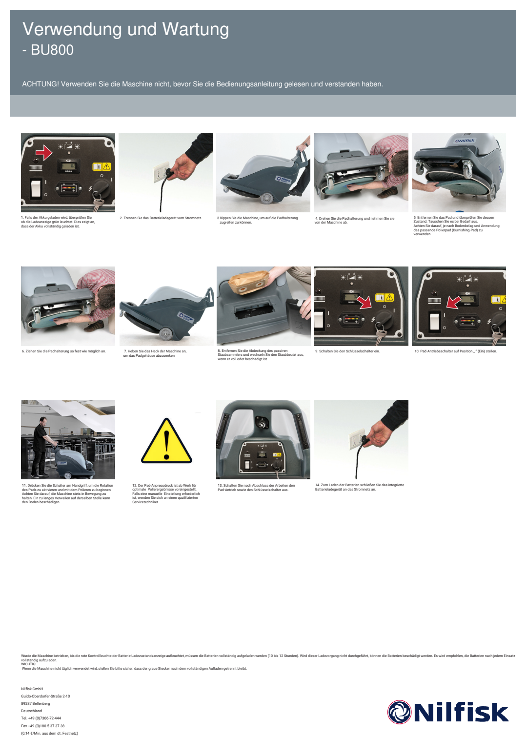 BU800 Use And Maintenance TLPNNK DE