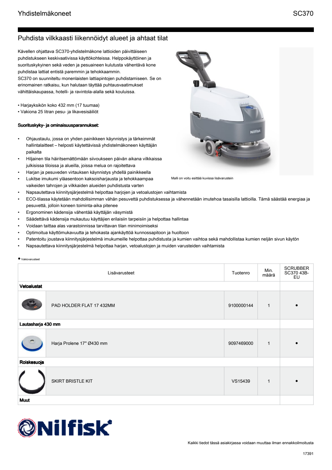 FI SC370 Factsheet