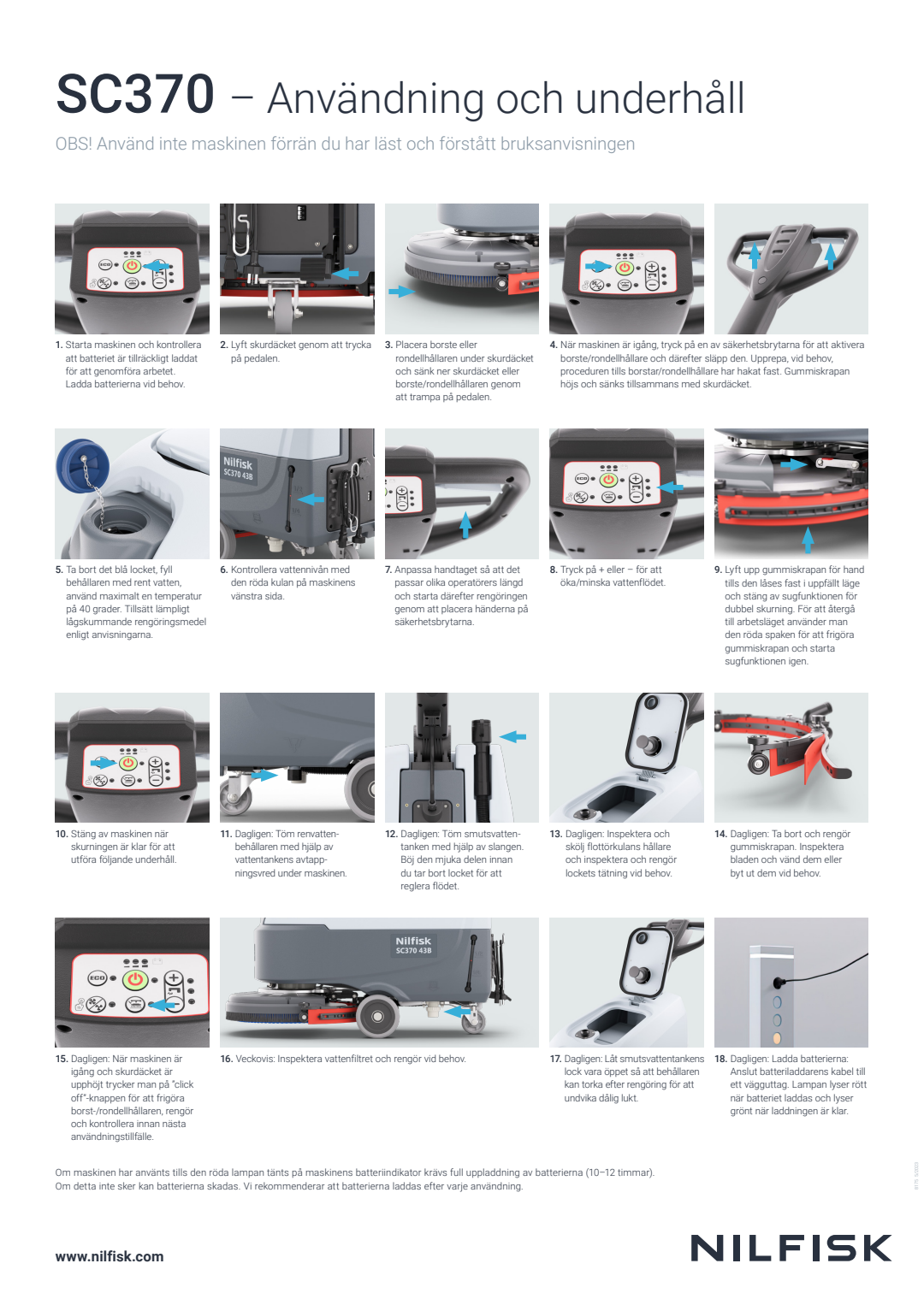 SV SE SC370 Serviceposter