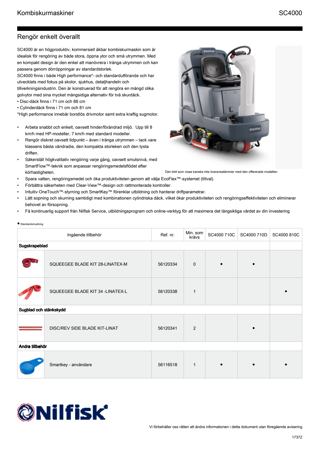 SV SE SC4000 Factsheet