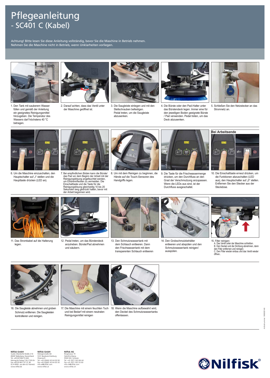 Sc401c 908000146 Pflegeanleitung